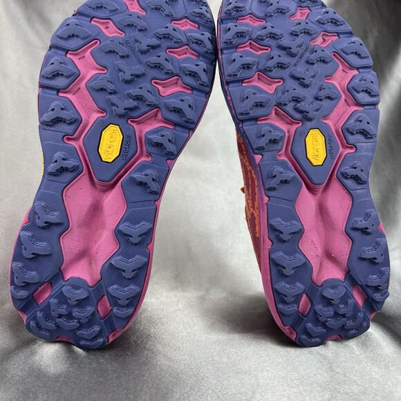 Hoka Speedgoat 5 Trail Running Shoes Women’s 9 B Fuchsia Pink Camellia Orange - Picture 14 of 17
